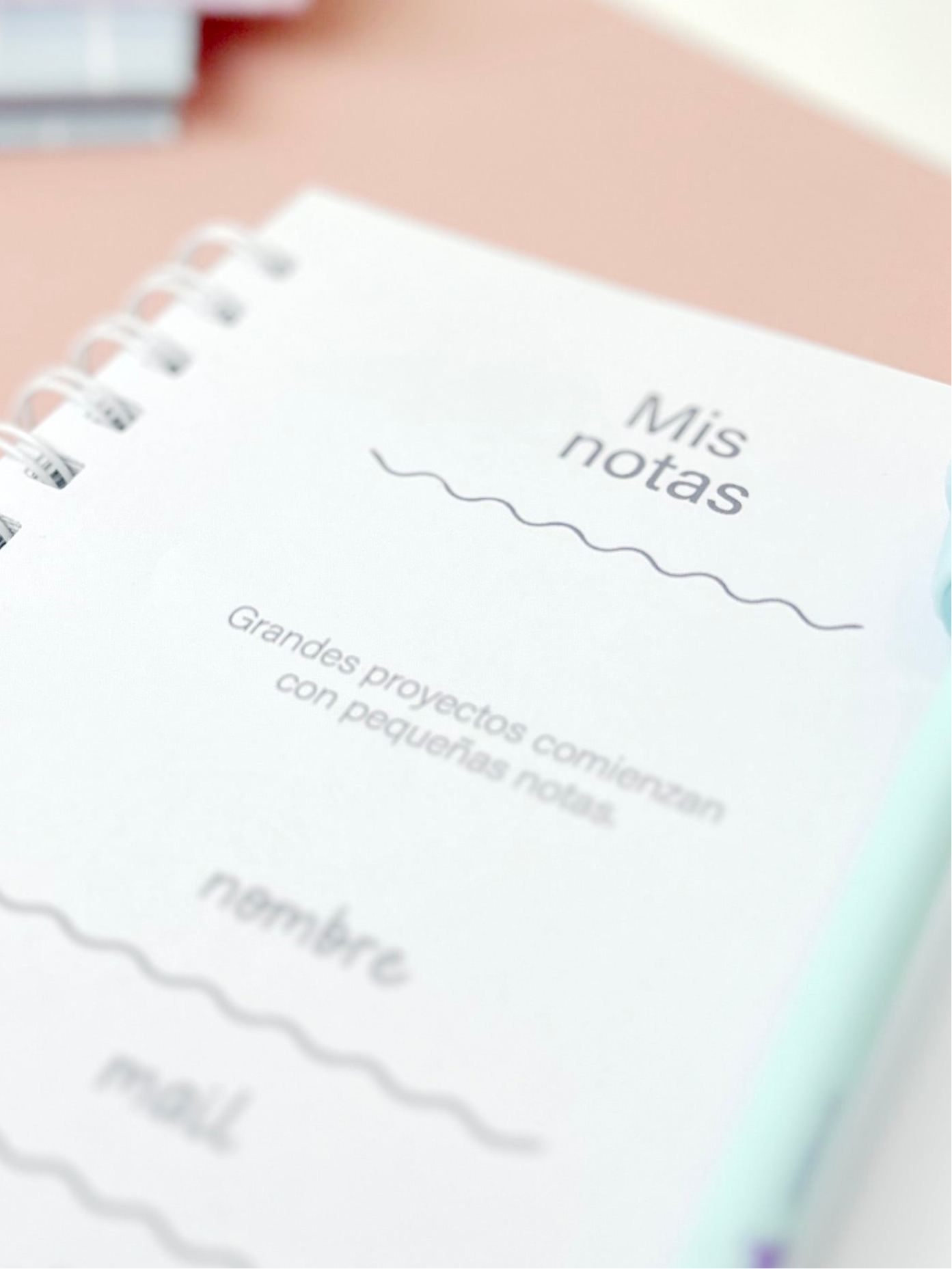 Cuaderno “Mis notas” - celeste